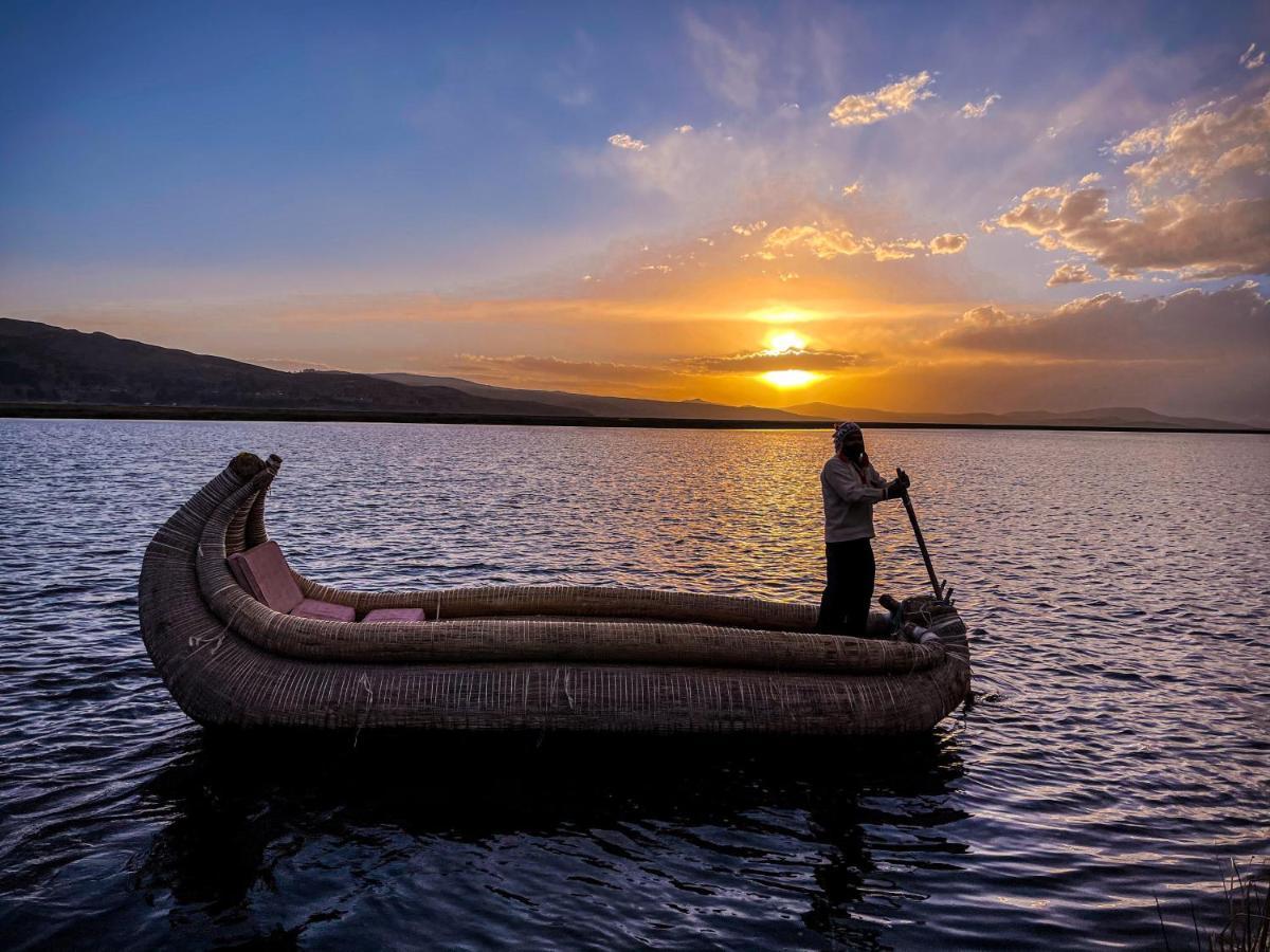 Uros Kay Pacha Lodge Puno Exteriör bild