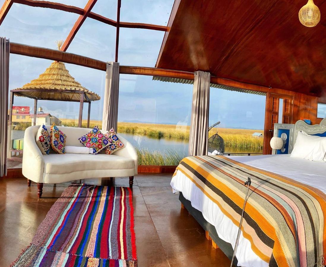 Uros Kay Pacha Lodge Puno Exteriör bild