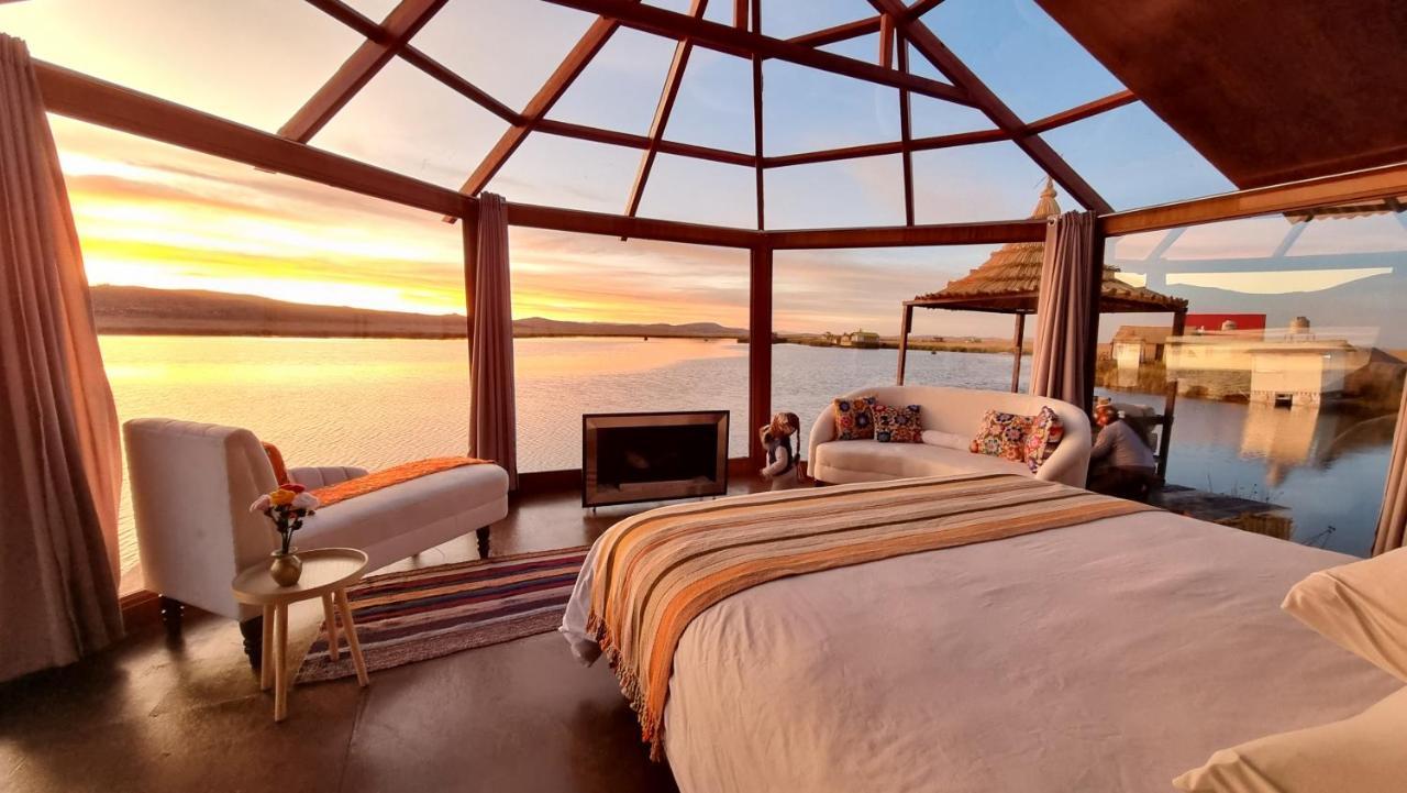 Uros Kay Pacha Lodge Puno Exteriör bild